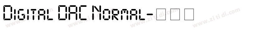 Digital DAC Normal字体转换